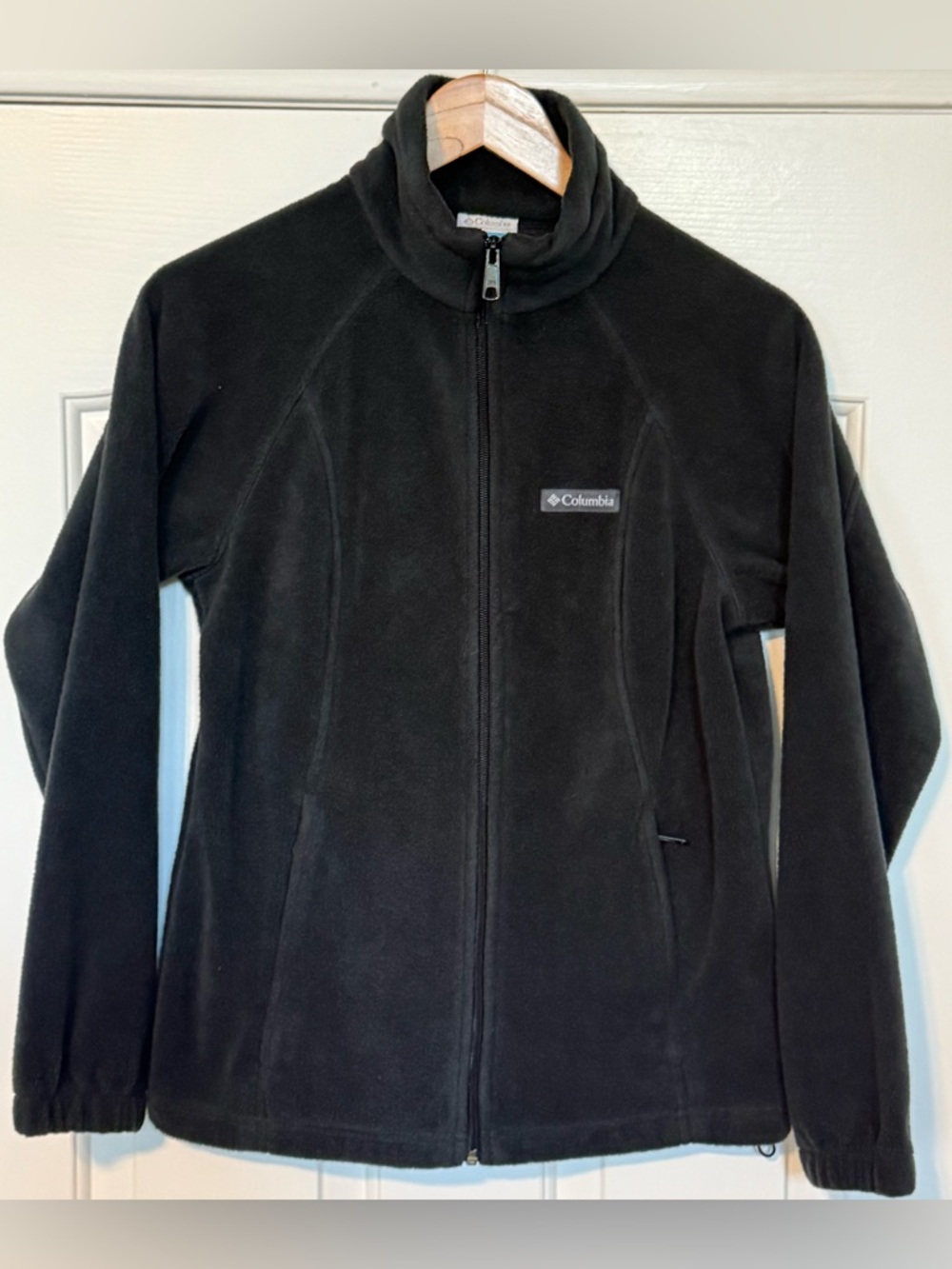 Columbia Benton Springs Women’s Dark Grey/Black Full Zip Fleece Jacket Small